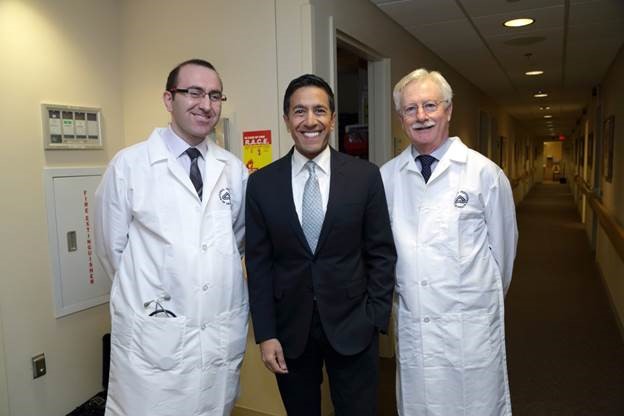 Photo of Dr. Leggio, Sanjay Gupta and Dr. Koob