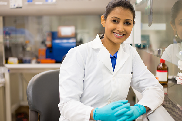 A women laboratory technician