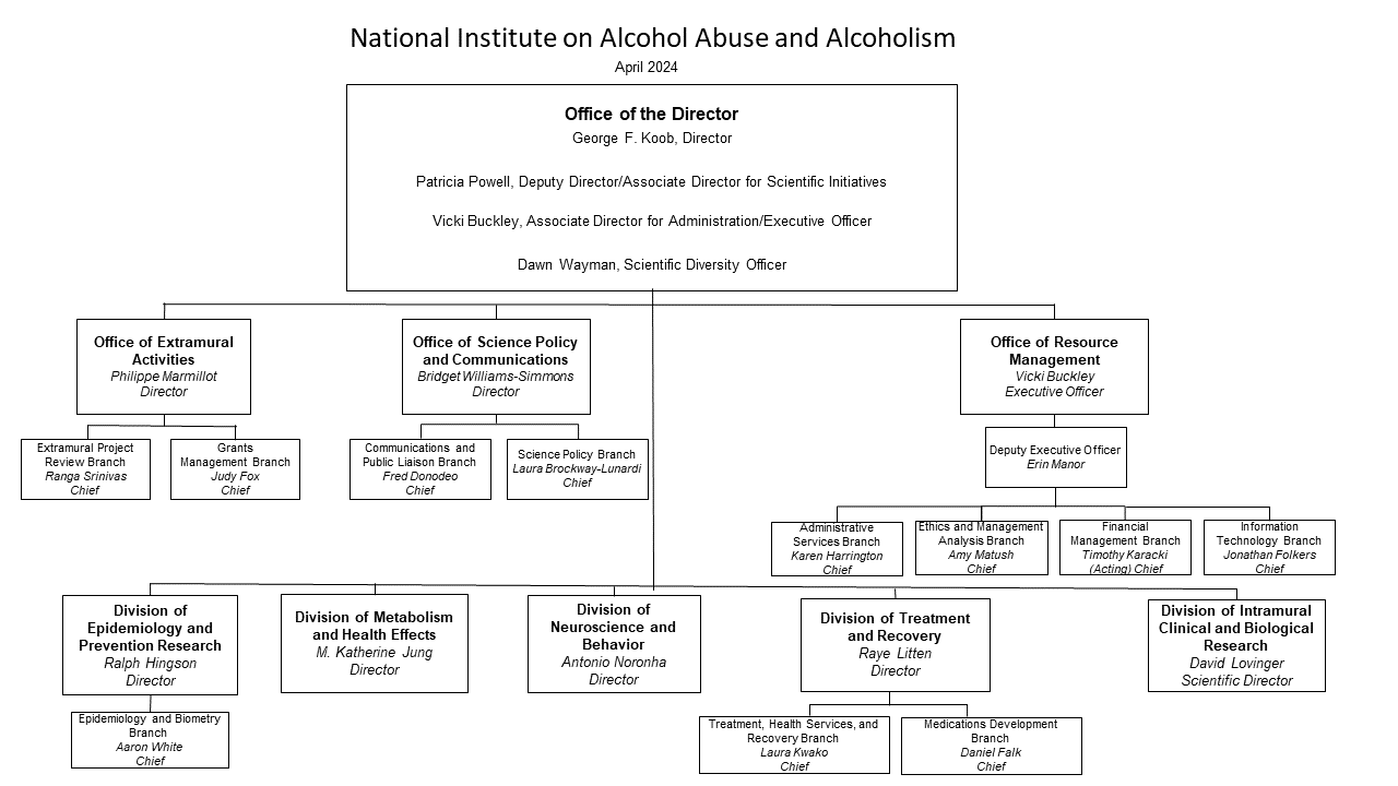 NIAAA Organizational Chart  June 2023