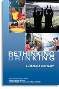 Cover of the booklet Rethinking Drinking