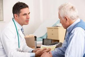 Doctor having conversation with Patient